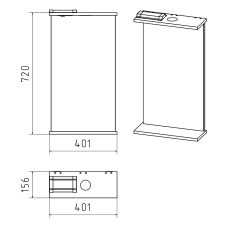 МАГНОЛИЯ-40 зеркало (свет)