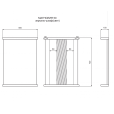 МАГНОЛИЯ-50 зеркало (свет)