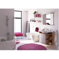 Зеркало с подсветкой береза/белый 78х68 см Ravak Rosa M 780 L X000000160