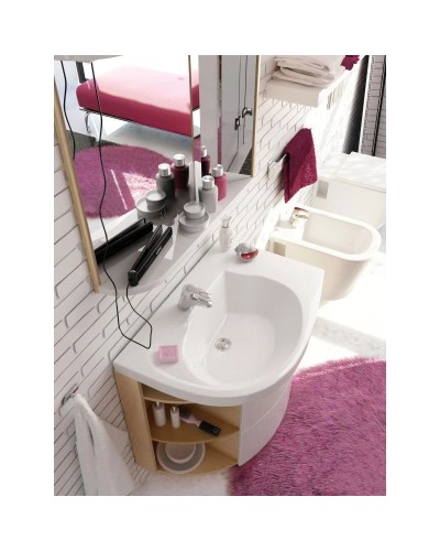 Зеркало с подсветкой береза/белый 78х68 см Ravak Rosa M 780 R X000000161