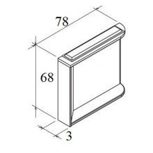 Зеркало с подсветкой белый глянец 78х68 см Ravak Rosa M 780 L X000000331