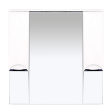 Орхидея -105 Зеркало - шкаф (свет) белая эмаль