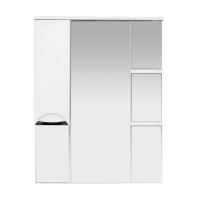 Орхидея - 75 Зеркало - шкаф лев. (свет) белая эмаль