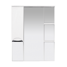 Орхидея - 75 Зеркало - шкаф лев. (свет) белая эмаль