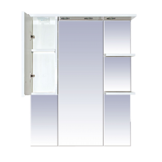 Орхидея - 75 Зеркало - шкаф лев. (свет) белая эмаль