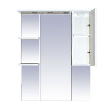 Орхидея - 75 Зеркало - шкаф прав. (свет) белая эмаль