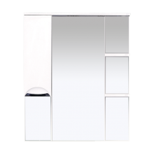 Орхидея - 85 Зеркало - шкаф прав. (свет) белая эмаль