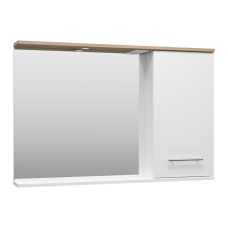 Респект -120 Зеркало правое (белая ПВХ/Дуб Тиссано)