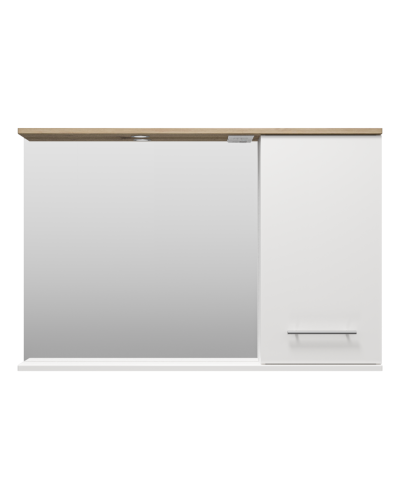 Респект -120 Зеркало правое (белая ПВХ/Дуб Тиссано)