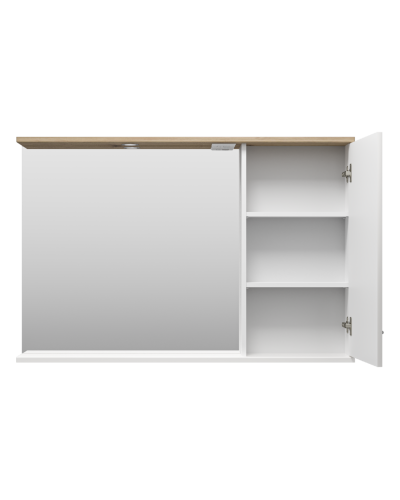 Респект -120 Зеркало правое (белая ПВХ/Дуб Тиссано)