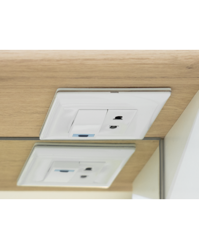 Респект -120 Зеркало правое (белая ПВХ/Дуб Тиссано)