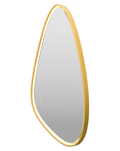 VENUS - Зеркало 600х1200 капля Varket (золото янтарь) нейтр.св. сенсор на зеркале