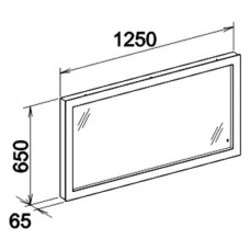 Зеркало с люминесцентной подсветкой 125х65 см KEUCO Edition 300 30096012500