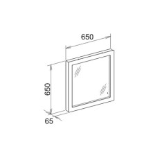 Зеркало с люминесцентной подсветкой 65х65 см KEUCO Edition 300 30096012000