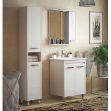 Зеркало со шкафом Corozo Лорена 75 SD-00000297 с подсветкой Лайн Белое