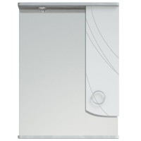 Зеркало со шкафом Corozo Ультра Флора 55 SD-00000301 с подсветкой Белое