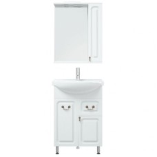 Зеркало со шкафом Corozo Элегия ретро 60 SD-00000006 с подсветкой Белое