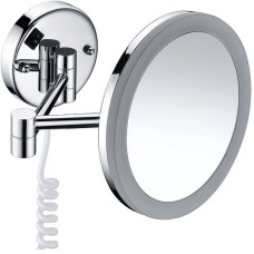 Косметическое зеркало WasserKRAFT K-1004 с подсветкой с увеличением Хром