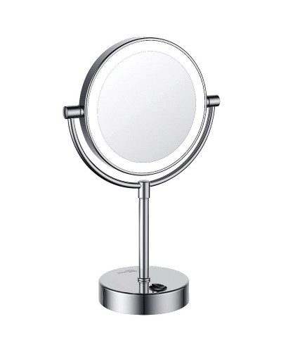 Косметическое зеркало WasserKRAFT K-1005 с подсветкой с увеличением Хром