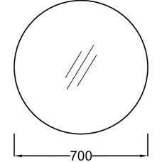 Зеркало Jacob Delafon Odeon Rive Gauche 70 EB1177-BLV Черное