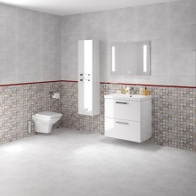 Зеркало Cersanit Led 020 Base 80 KN-LU-LED020x80-b-Os с подсветкой с диммером