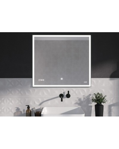 Зеркало Cersanit Led 011 Design 80 KN-LU-LED011x80-d-Os с подсветкой с часами