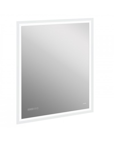 Зеркало Cersanit Led 080 Design Pro 70 KN-LU-LED080x70-p-Os с подсветкой с часами и подогревом
