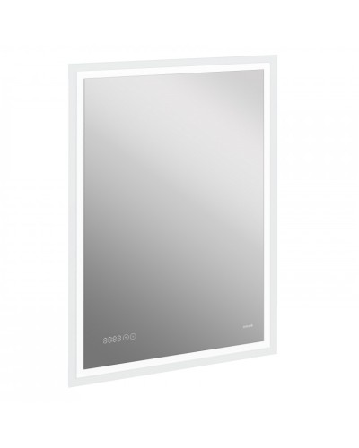 Зеркало Cersanit Led 080 Design Pro 60 KN-LU-LED080x60-p-Os с подсветкой с часами и подогревом