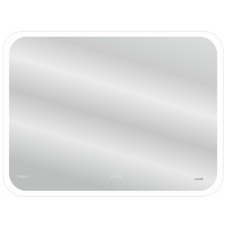 Зеркало Cersanit Led 070 Design Pro 100 KN-LU-LED070x100-p-Os с подсветкой с диммером, часами, подогревом и функцией Bluetooth