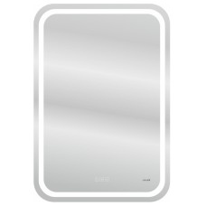 Зеркало Cersanit Led 051 Design Pro 55 KN-LU-LED051x55-p-Os с подсветкой с часами, подогревом и функцией Bluetooth
