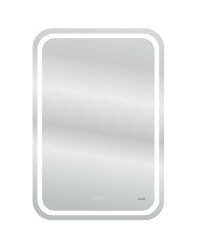 Зеркало Cersanit Led 051 Design Pro 55 KN-LU-LED051x55-p-Os с подсветкой с часами, подогревом и функцией Bluetooth