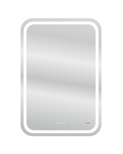 Зеркало Cersanit Led 050 Design Pro 55 KN-LU-LED050x55-p-Os с подсветкой с часами и подогревом