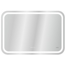 Зеркало Cersanit Led 050 Design Pro 80 KN-LU-LED050x80-p-Os с подсветкой с часами и подогревом