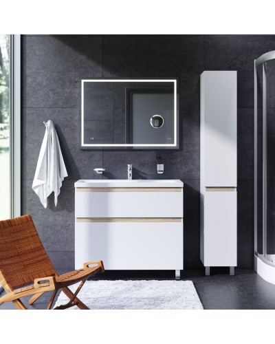 Зеркало AM.PM Gem 100 M91AMOX1003WG с подсветкой с механическим выключателем