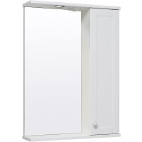 Зеркало со шкафом Runo Мерида 58 R 00-00000740 с подсветкой Белое