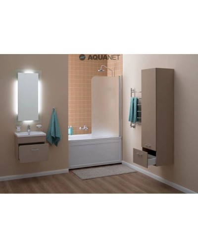 Зеркало 50х100 см с подсветкой алюминий Aquanet Нота 00159095