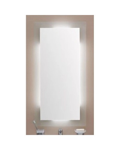 Зеркало 50х100 см с подсветкой алюминий Aquanet Нота 00159095