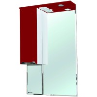 Зеркало со шкафом Bellezza Альфа 65 L 4618810002037 с подсветкой Белое Красное