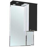 Зеркало со шкафом Bellezza Альфа 65 R 4618810001047 с подсветкой Белое Черное
