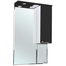 Зеркало со шкафом Bellezza Альфа 65 R 4618810001047 с подсветкой Белое Черное
