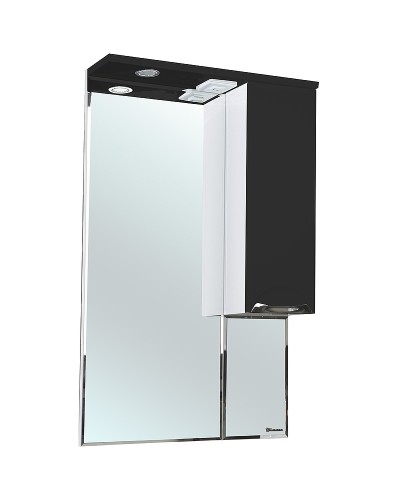 Зеркало со шкафом Bellezza Альфа 65 R 4618810001047 с подсветкой Белое Черное