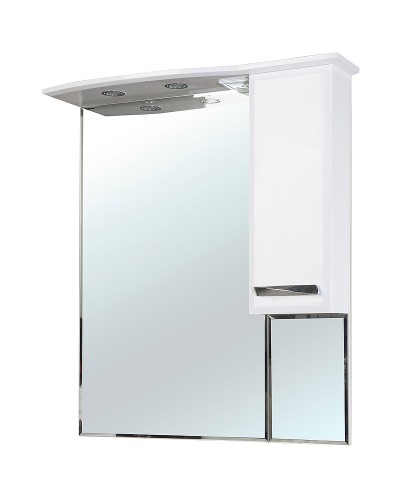 Зеркало со шкафом Bellezza Балтика 90 4618915001010 с подсветкой R Белое