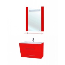 Зеркало Bellezza Берта 60 4610709050037 с подсветкой Красное