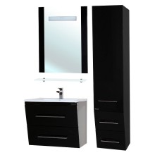 Зеркало Bellezza Берта 60 4610709050044 с подсветкой Черное