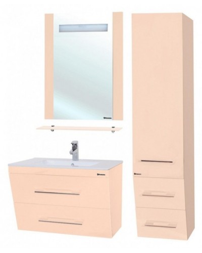 Зеркало Bellezza Берта 75 4610712050079 с подсветкой Бежевое