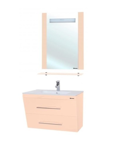 Зеркало Bellezza Берта 75 4610712050079 с подсветкой Бежевое