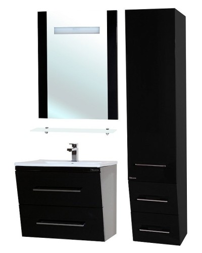 Зеркало Bellezza Берта 75 4610712050048 с подсветкой Черное