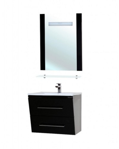 Зеркало Bellezza Берта 75 4610712050048 с подсветкой Черное