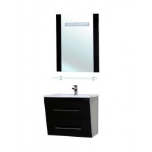 Зеркало Bellezza Берта 90 4610715050045 с подсветкой Черное