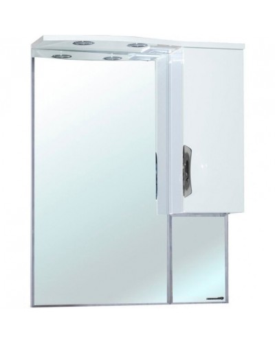 Зеркало со шкафом Bellezza Лагуна 65 4612110001011 с подсветкой R Белое